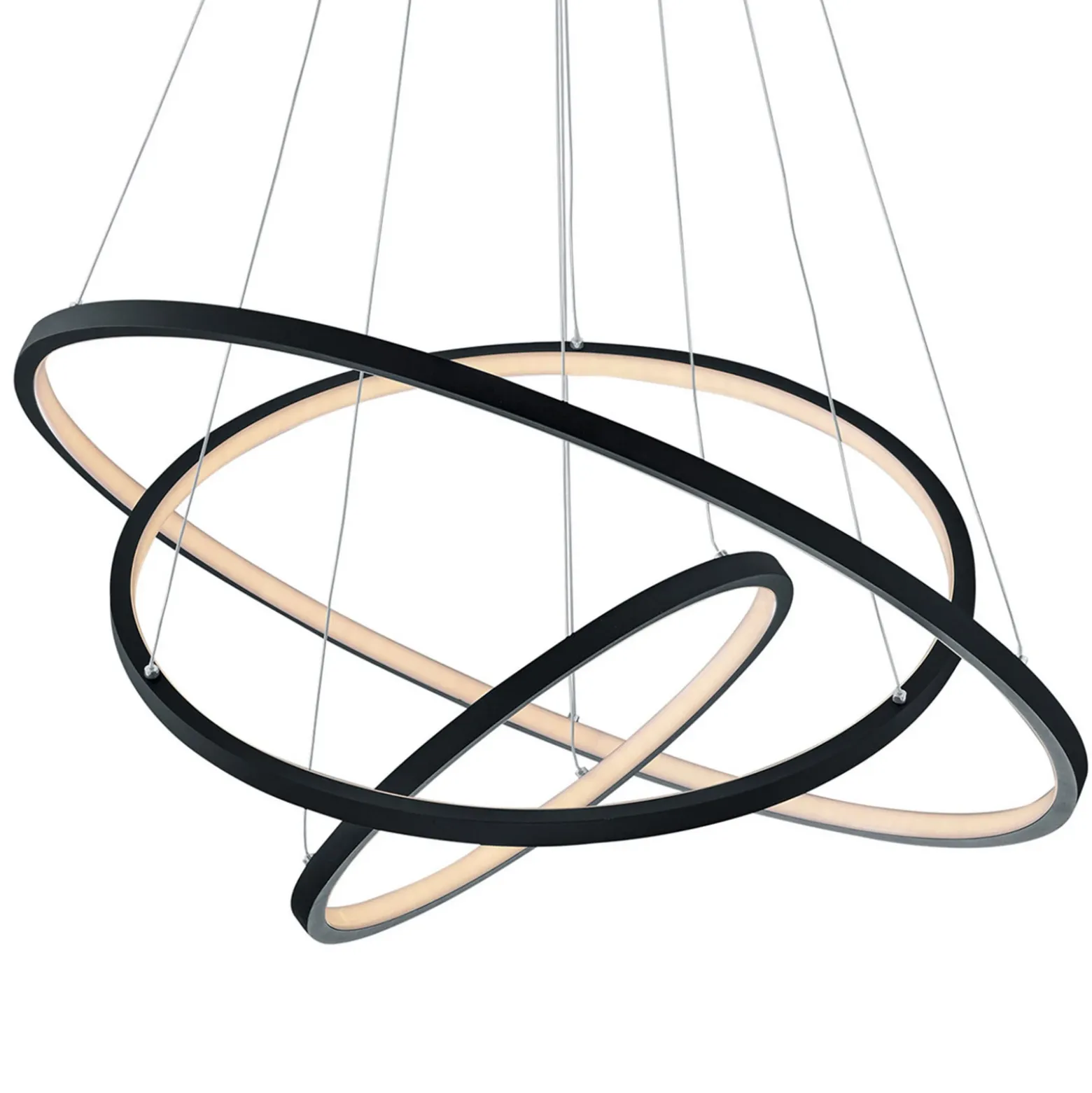 Trio WiZ Aaron smart colgante LED, antracita