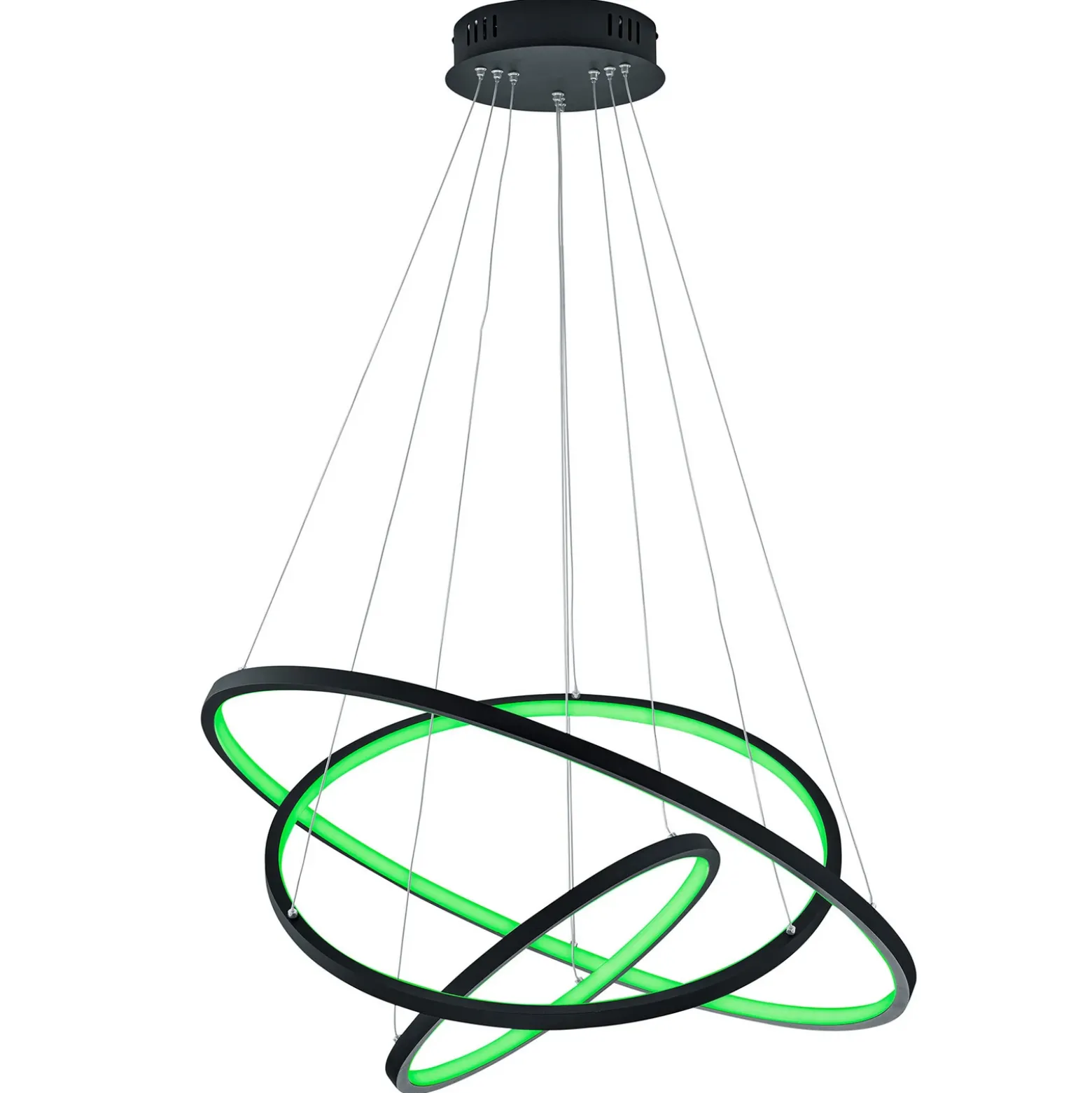 Trio WiZ Aaron smart colgante LED, antracita