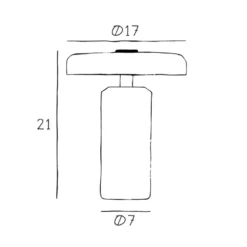 Trip LED lámpara de mesa recargable, marrón / blanco, mármol, vidrio, IP44