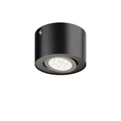 Tubo tubular LED downlight, negro