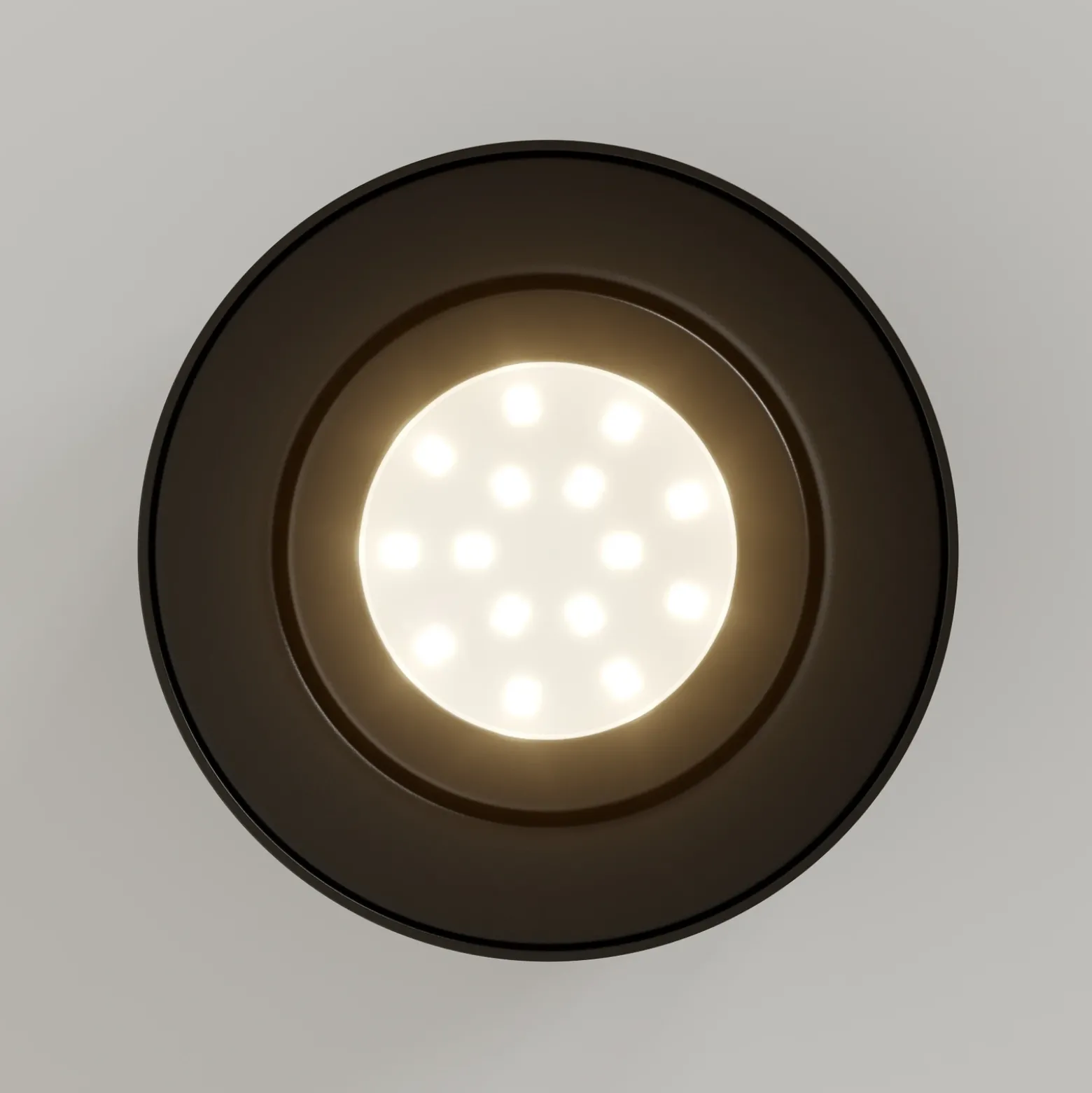 Tubo tubular LED downlight, negro