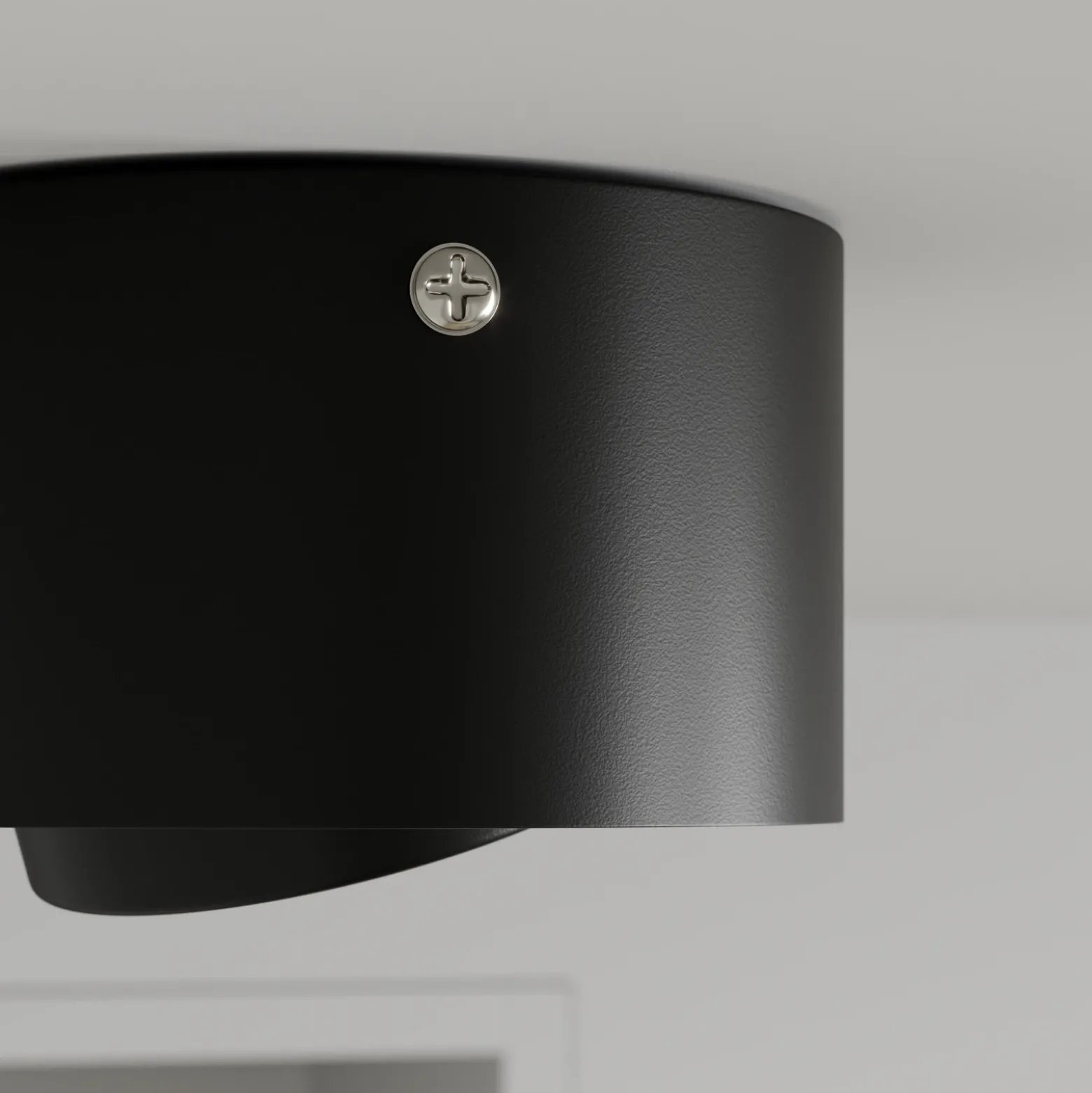 Tubo tubular LED downlight, negro