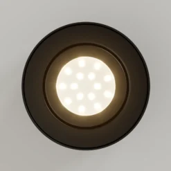 Tubo tubular LED downlight, negro
