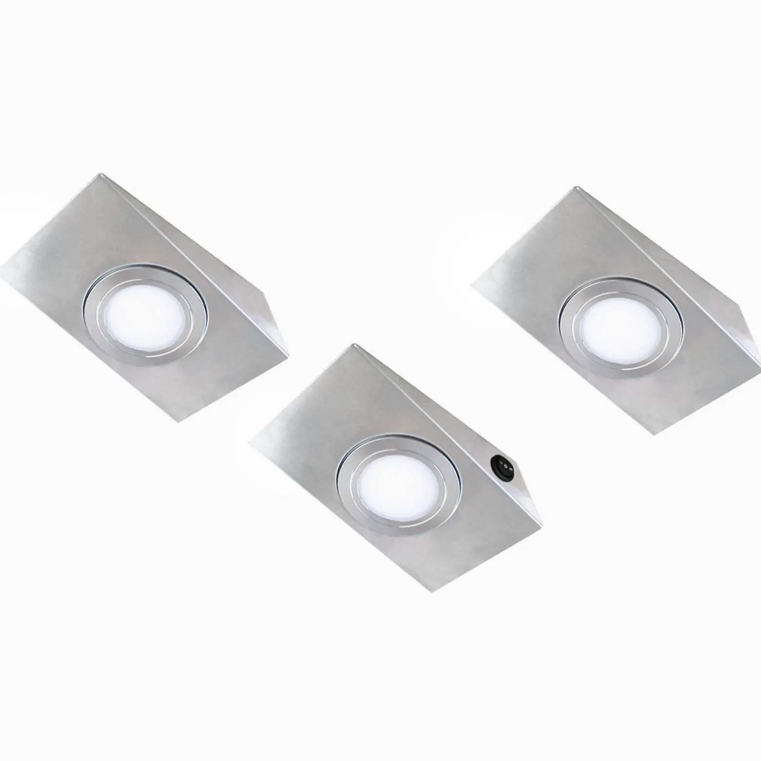 3 ud LED bajo mueble Keili, interruptor de 2 pasos
