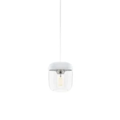 UMAGE Acorn lámpara colgante blanco/acero, 1 luz