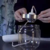 UMAGE Acorn lámpara colgante 2 luz gris humo acero