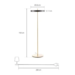 UMAGE Asteria floor lámpara de pie LED negro