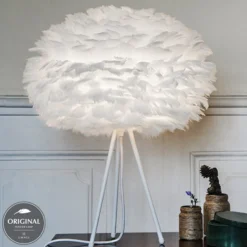 UMAGE Eos medium lámpara de mesa blanca