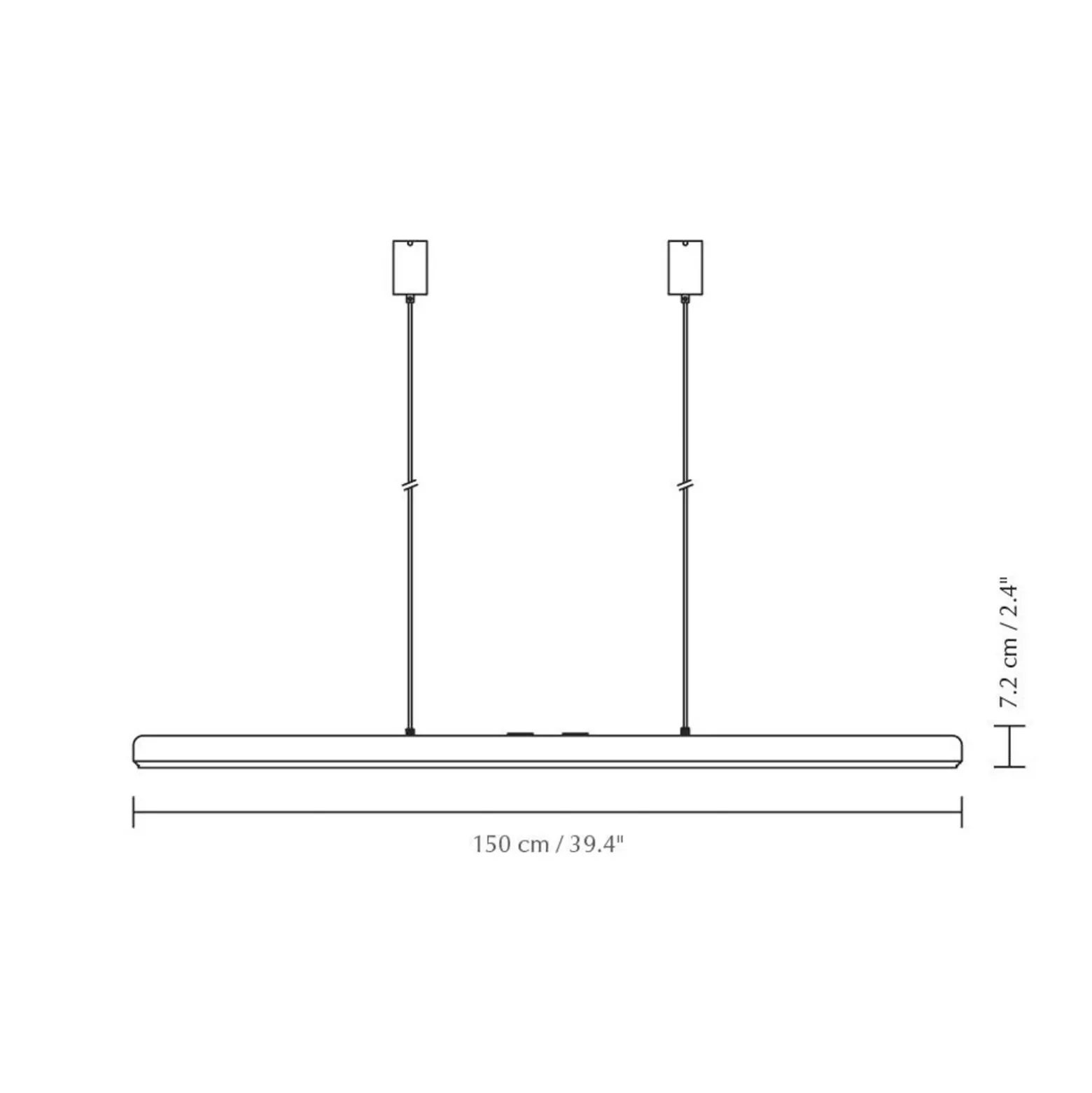 UMAGE Lámpara colgante LED Hazel Branch, negro/latón, 150 cm