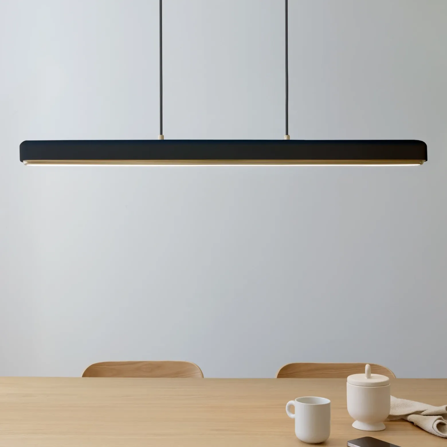 UMAGE Lámpara colgante LED Hazel Branch, negro/latón, 100 cm