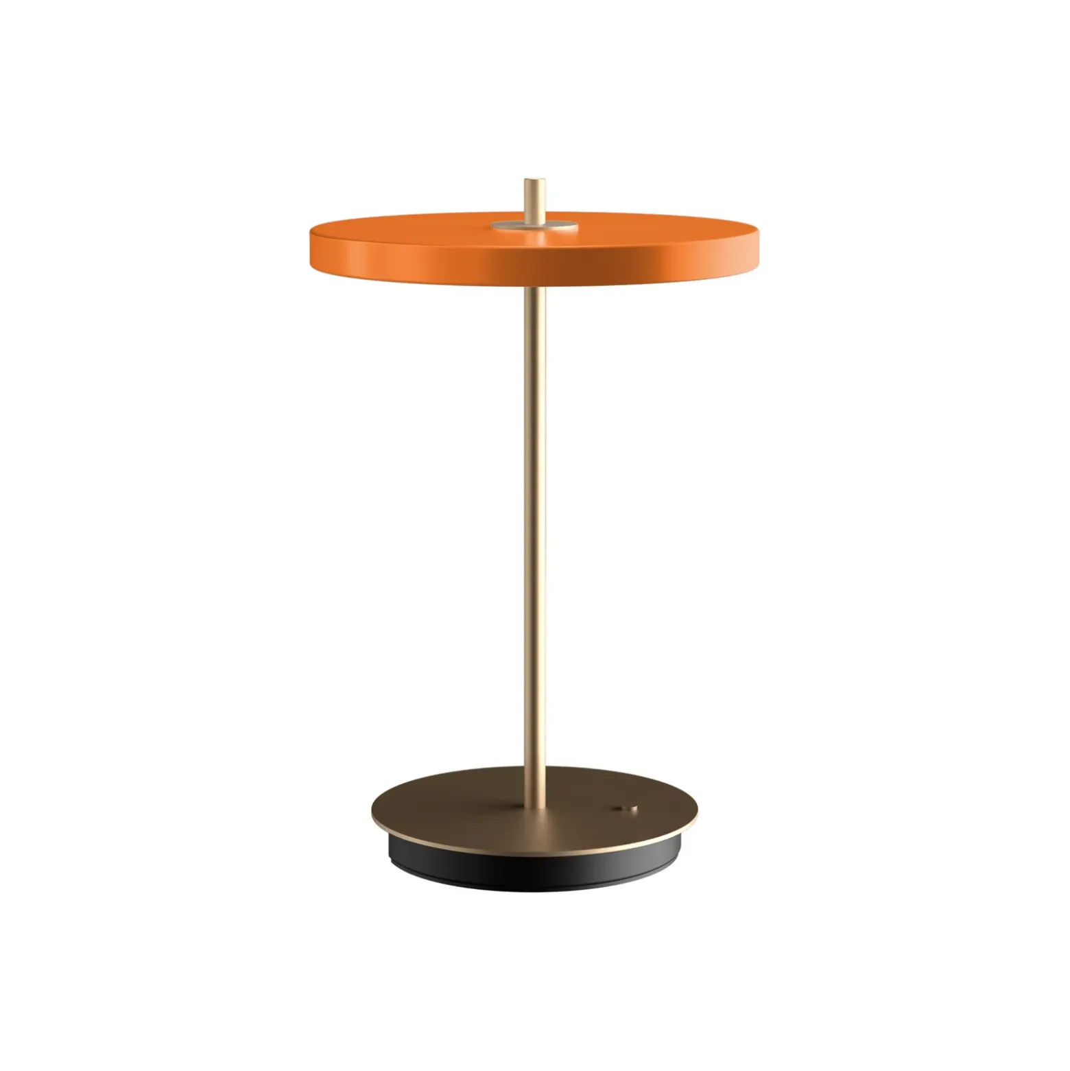 UMAGE Lámpara de mesa LED recargable Asteria Move, naranja/latón 31 cm