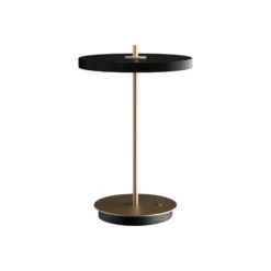 UMAGE Lámpara de mesa LED recargable Asteria Move negro/latón 31 cm