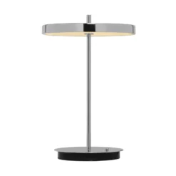 UMAGE lámpara de mesa LED recargable Asteria Move, acero pulido, 31 cm