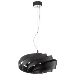 Vento lámpara colgante, negro, Ø 50 cm, metal, E27