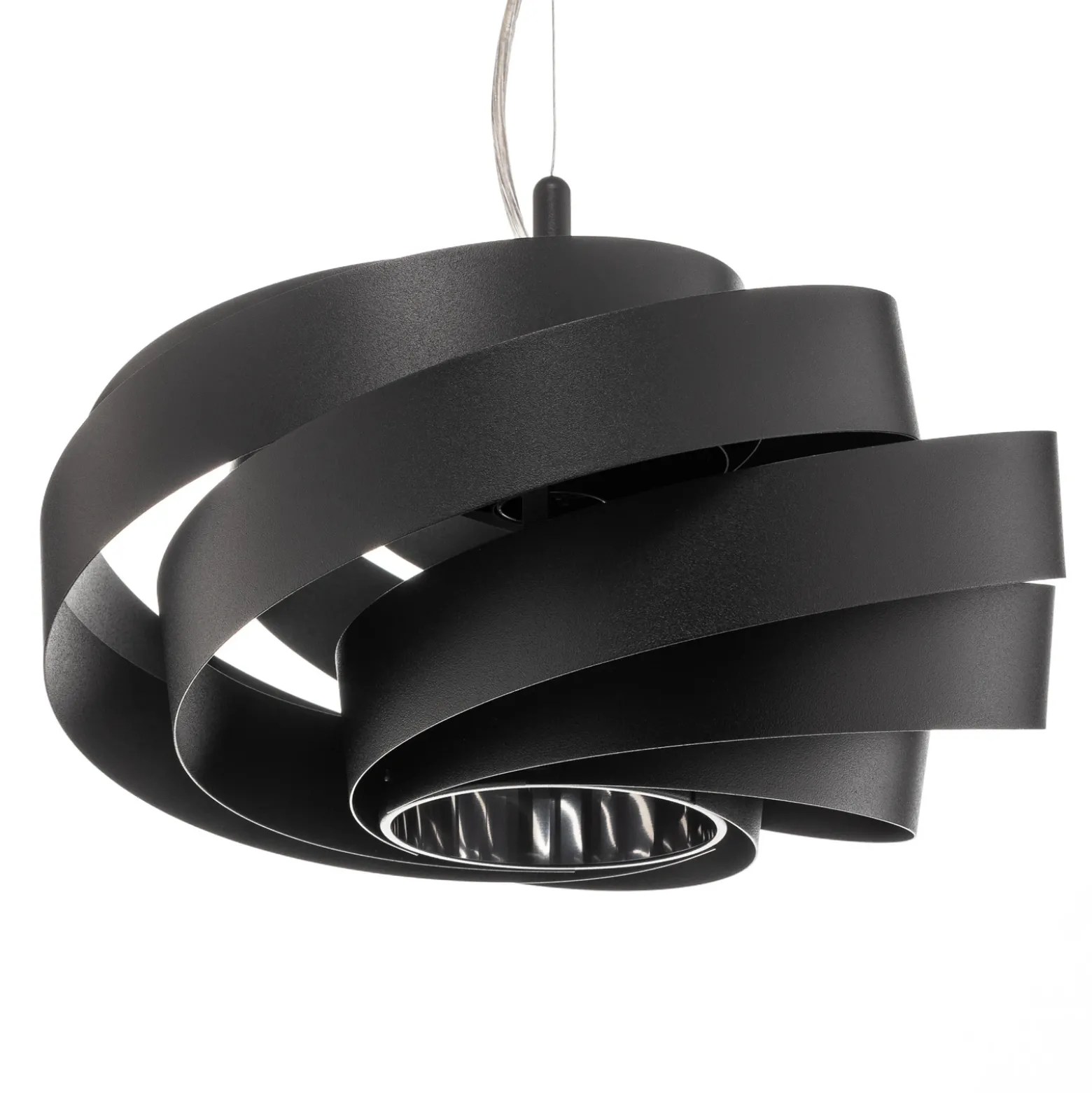 Vento lámpara colgante, negro, Ø 40 cm, metal, E27