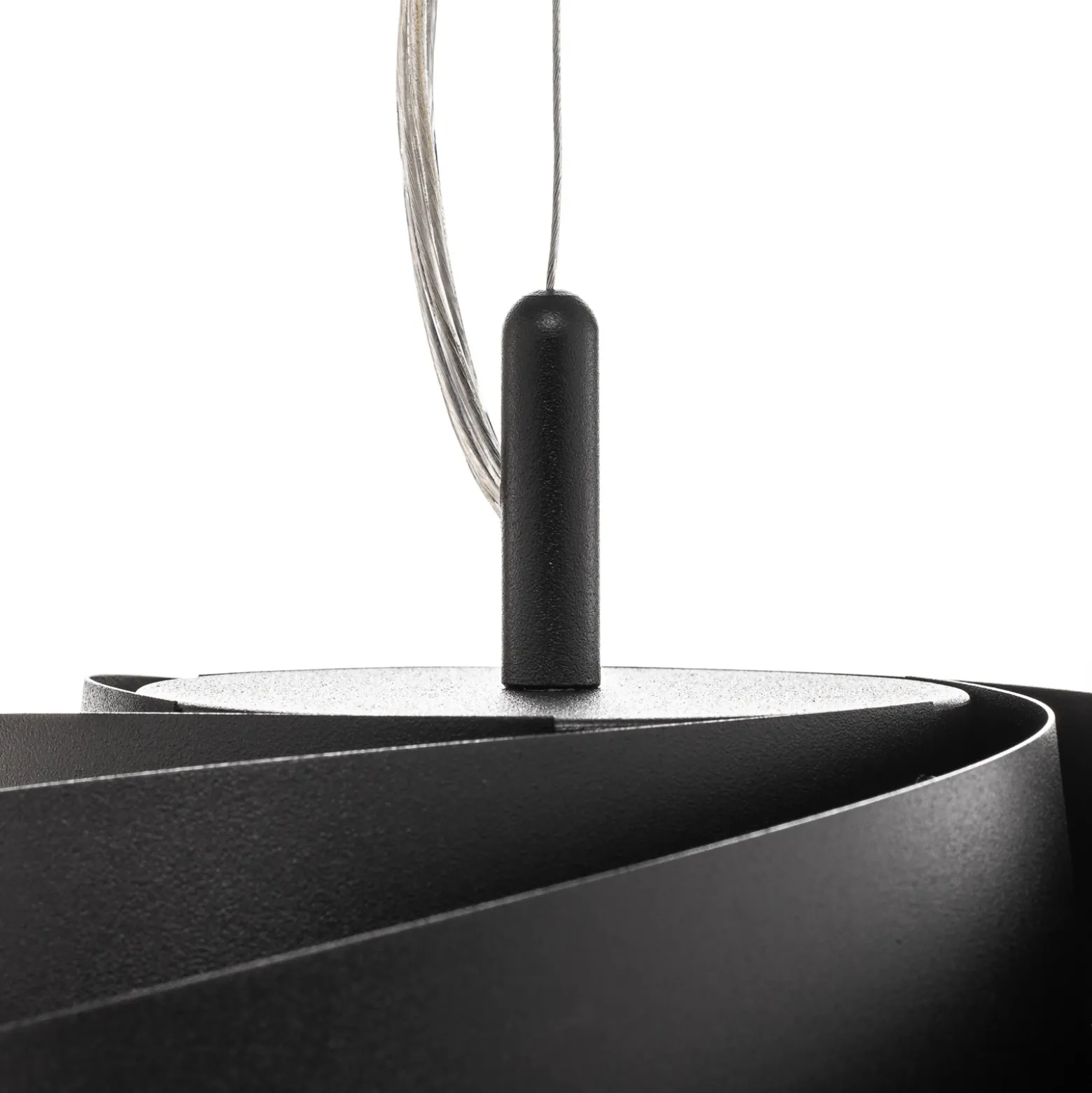Vento lámpara colgante, negro, Ø 40 cm, metal, E27