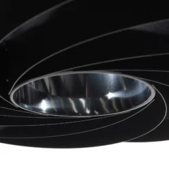 Vento lámpara colgante, negro, Ø 60 cm, metal, E27