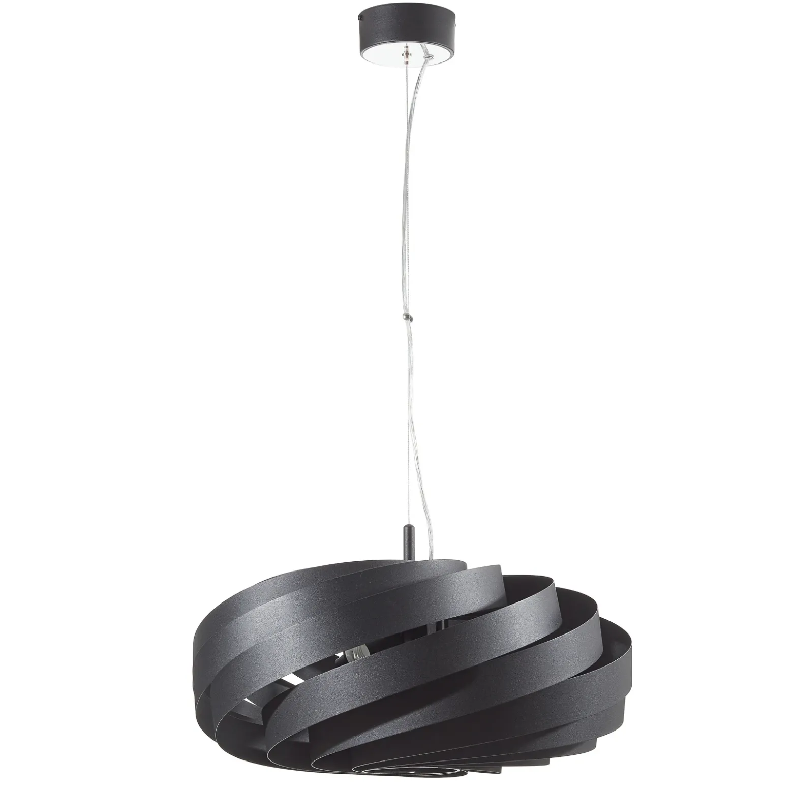 Vento lámpara colgante, negro, Ø 60 cm, metal, E27