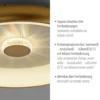 Vertigo Plafón LED, CCT, Ø 61,5 cm, latón