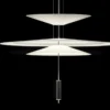 Vibia Flamingo - Lámpara colgante LED con 2 pantallas, dorada