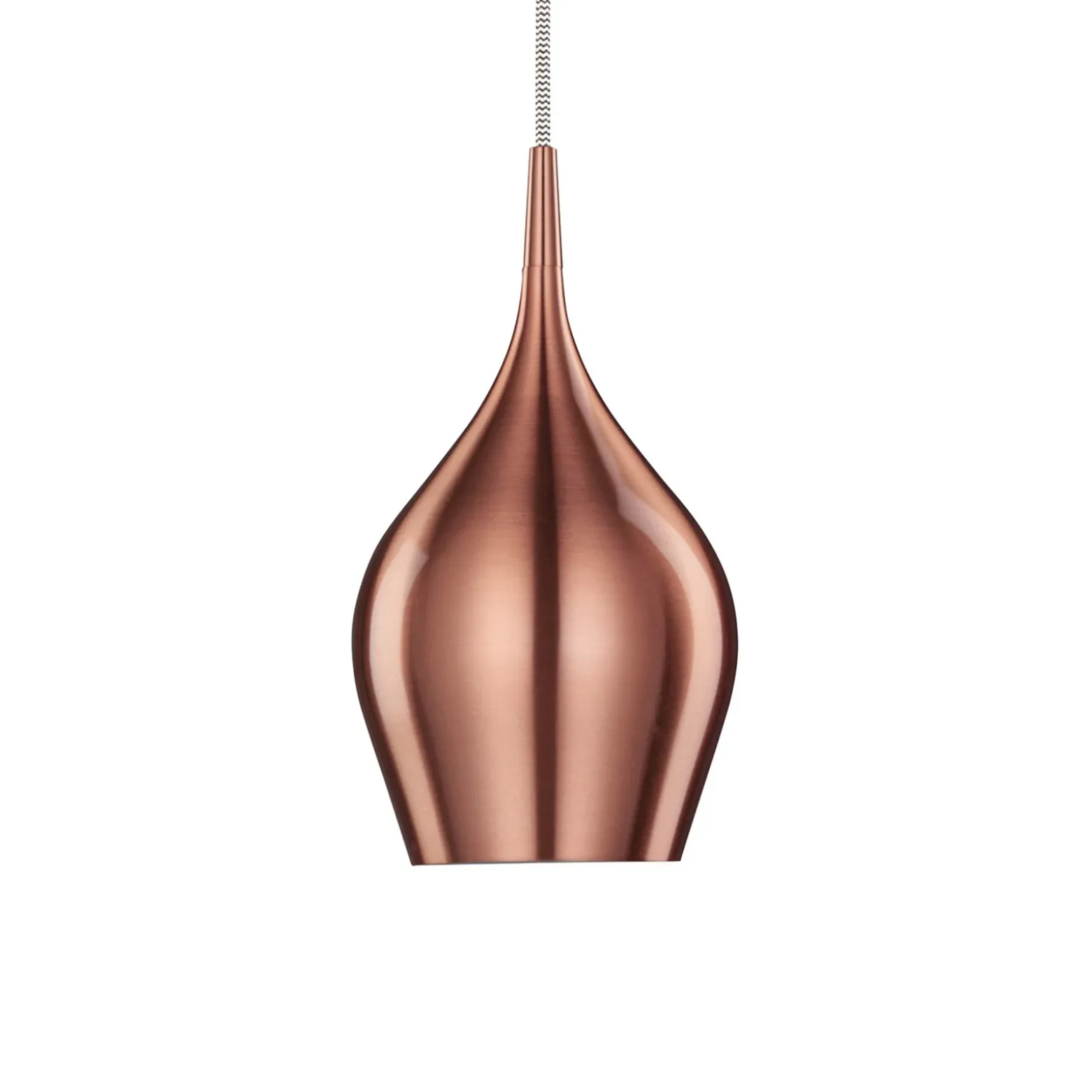 Vibrante lámpara colgante Ø 12 cm, rosa metálico