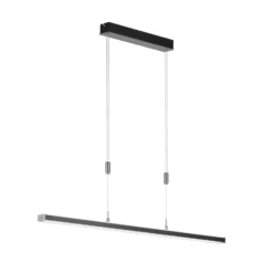 Vitan lámpara colgante LED, negro arena, longitud 115 cm, 2 luces, CCT