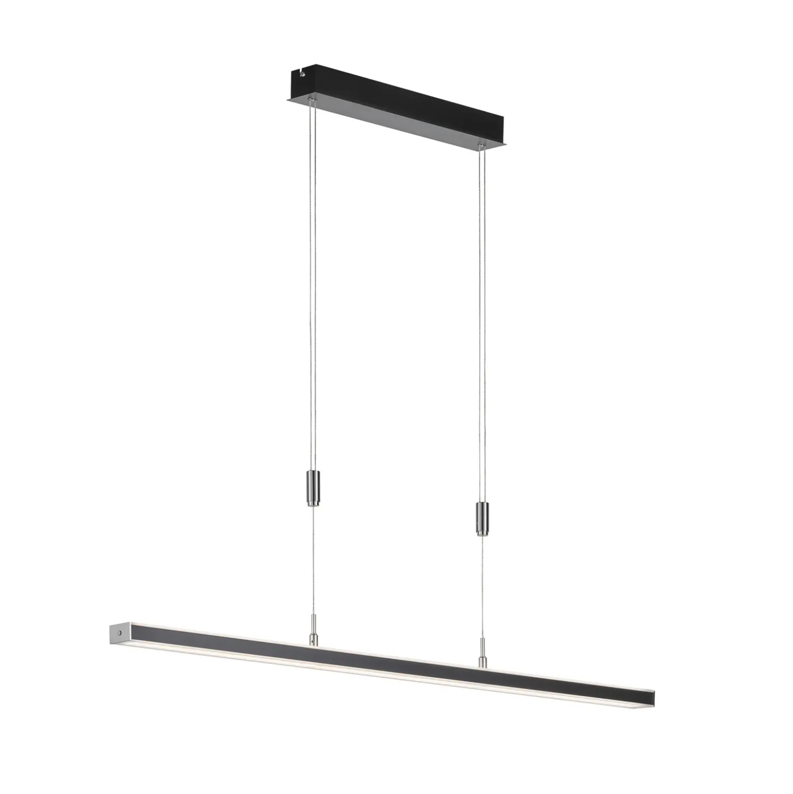 Vitan lámpara colgante LED, negro arena, longitud 115 cm, 2 luces, CCT