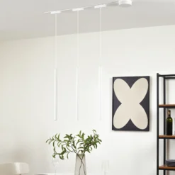 48V Lumaro sistema de riel, colgante, bombilla tubular, 3 luces, blanco, CCT