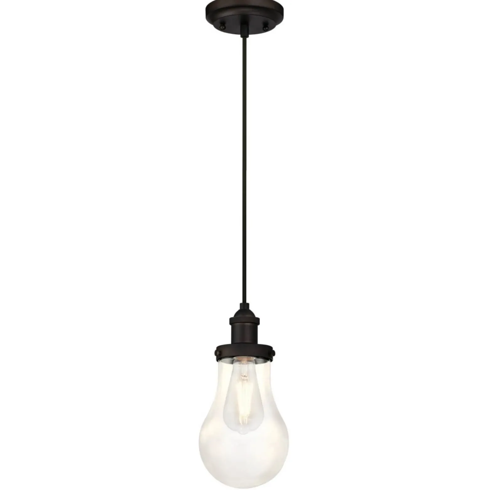 Westinghouse 633 lámpara colgante, bronce, transparente