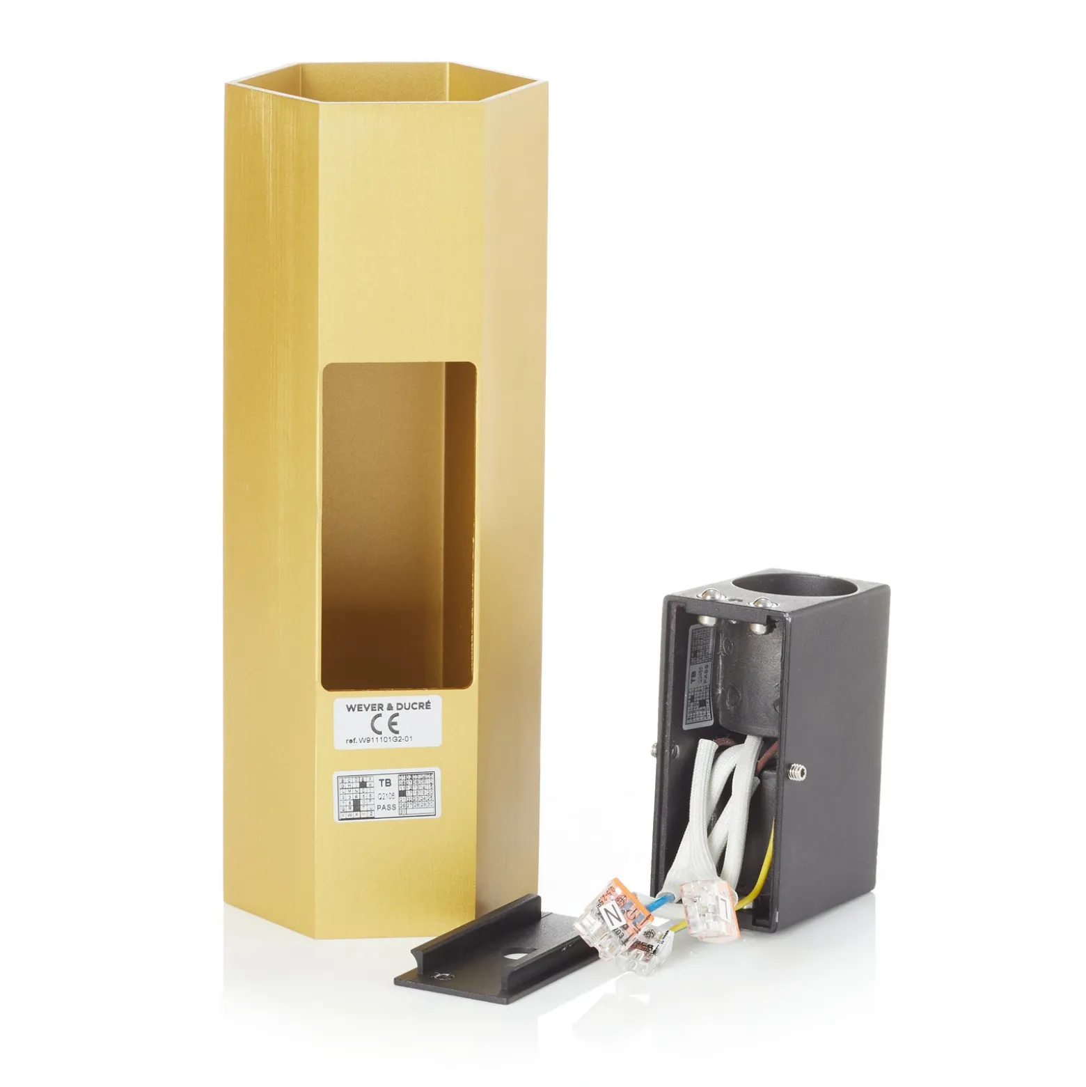 WEVER & DUCRÉ Hexo mini 2.0 aplique de pared 20cm oro