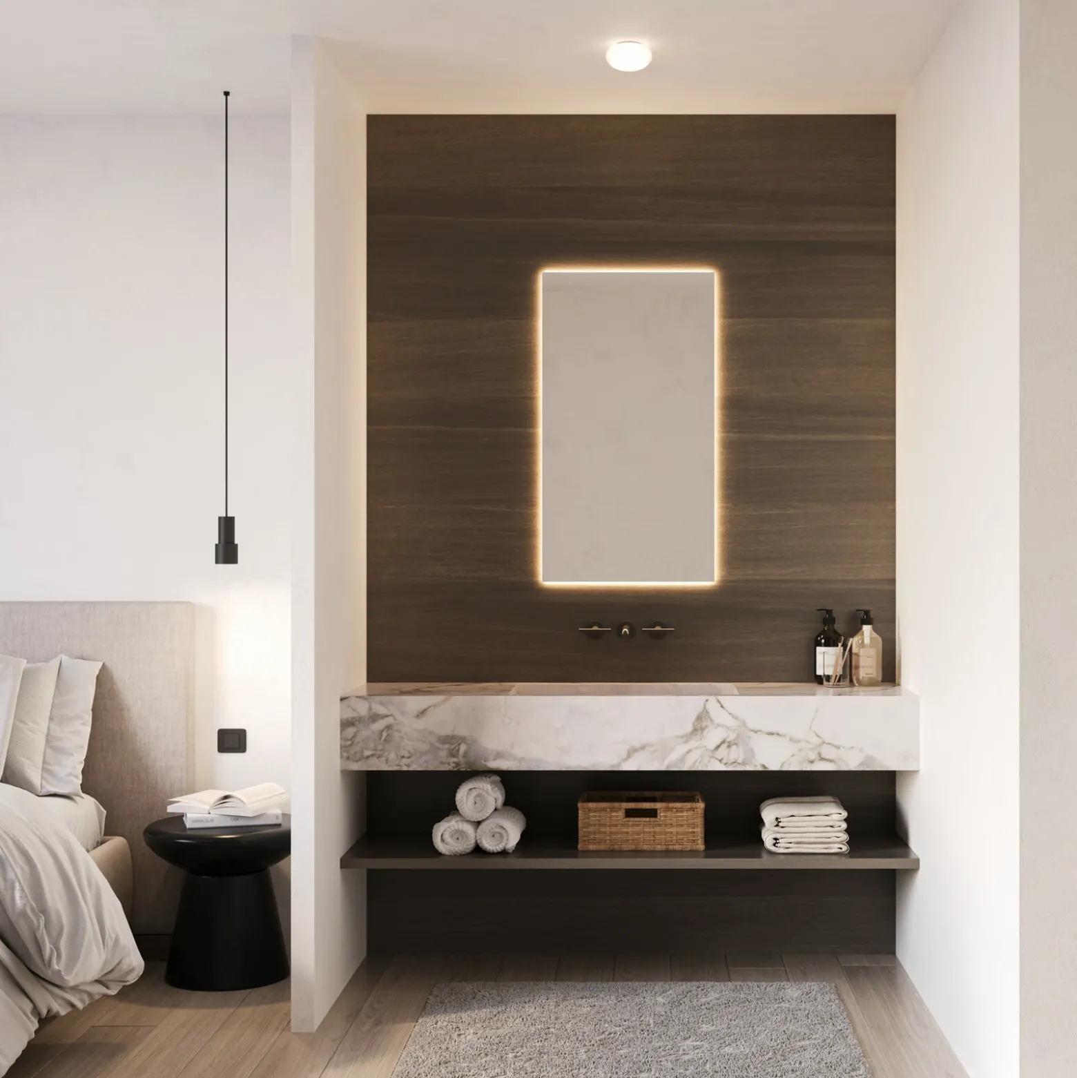 WEVER & DUCRÉ & Lámpara LED de techo Perlez 3.0 Ø 20 cm IP44 2700 K