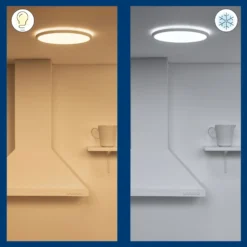 WiZ SuperSlim Plafón LED CCT Ø29cm blanco