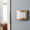 Zanna aplique de pared de madera, altura 22 cm, roble claro