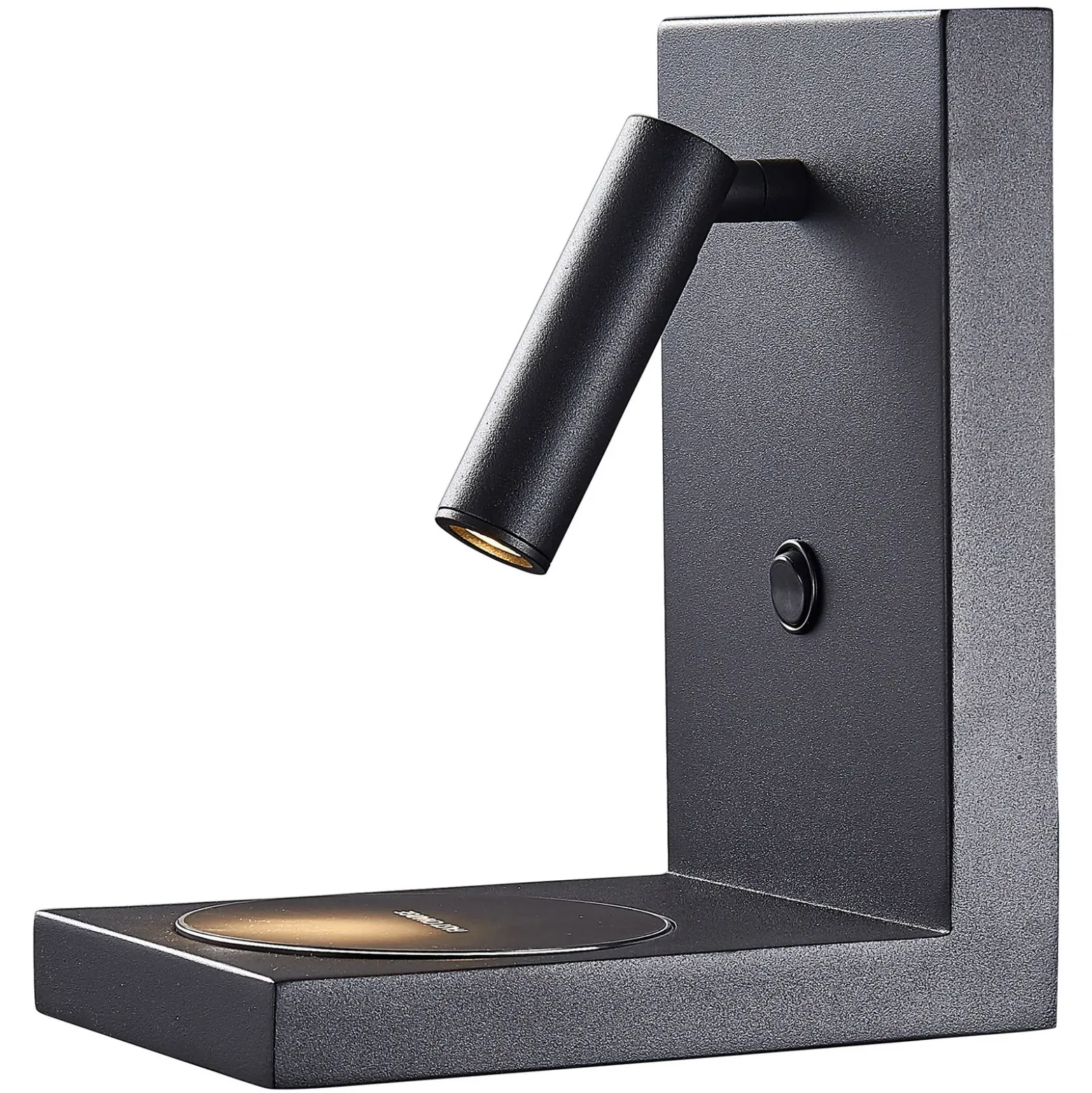 Zanzibar Aplique de pared LED con brazo de lectura, negro