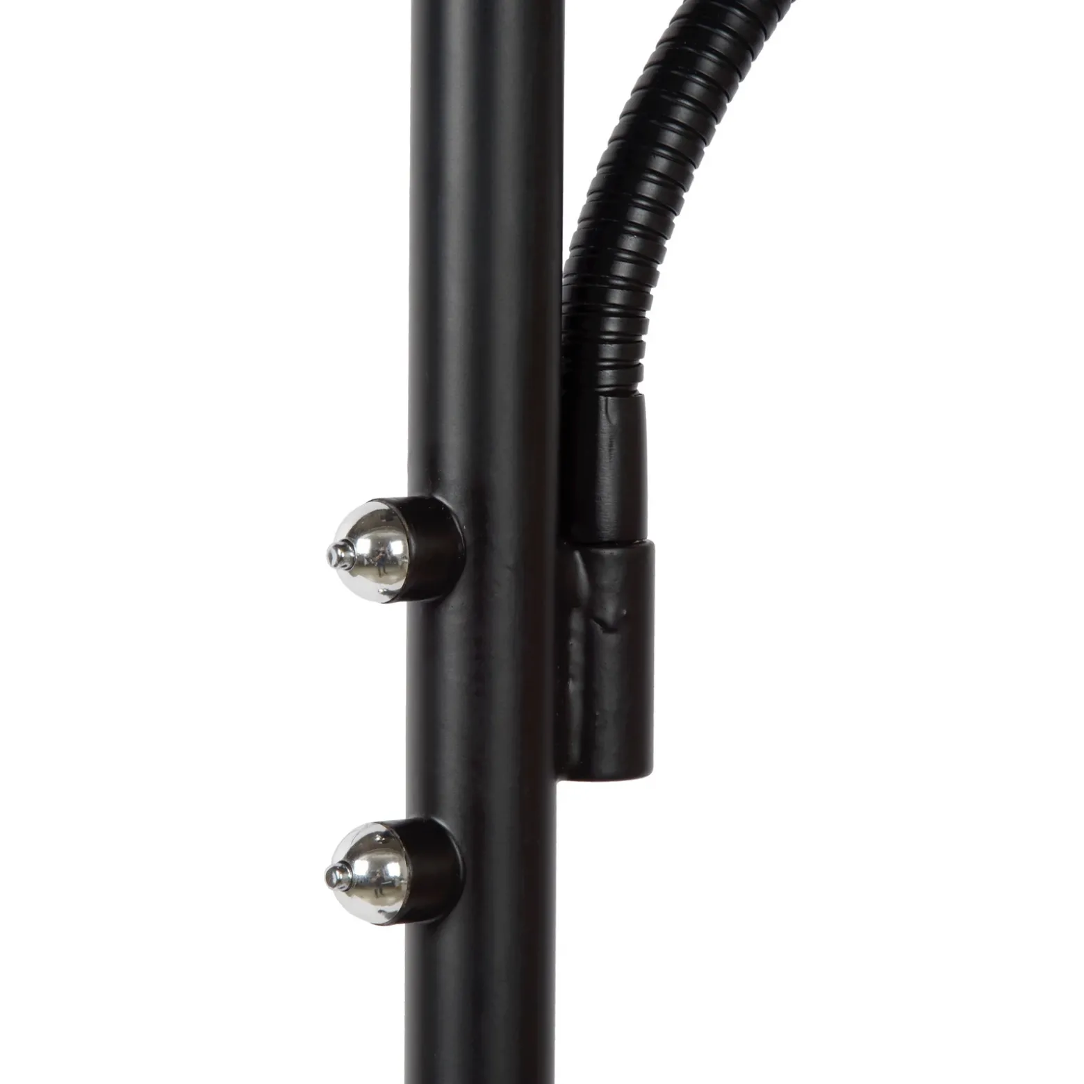 Zenith Lámpara LED de pie con lámpara de lectura LED, negro