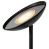 Zenith Lámpara LED de pie con lámpara de lectura LED, negro